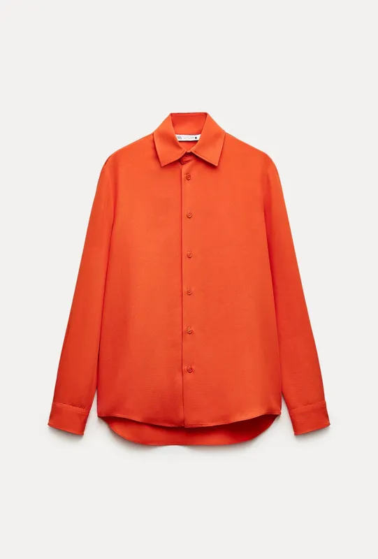 Атласная рубашка от Zara 1 Атласная рубашка от Zara 1