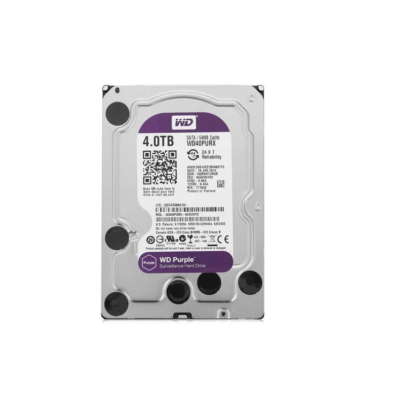 | HDD qattiq diski 4TB WD PURPLE 64 Mb, SATA III 5400 rpm 2