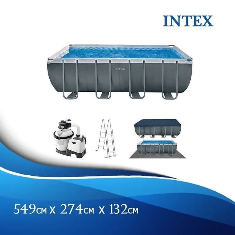 Karkasniy basseyn 549x274x132 INTEX Каркасный бассейн стойка басейн — фото 5