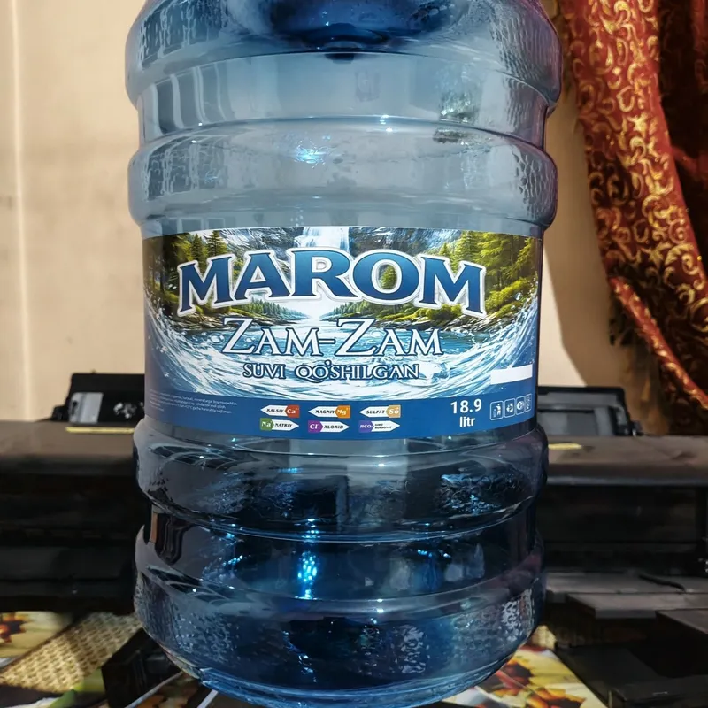 Yangi MAROM brendi ostida ishlab chiqarilayotgan Ichimlik suvlari 5l,1 Yangi MAROM brendi ostida ishlab chiqarilayotgan Ichimlik suvlari 5l,1