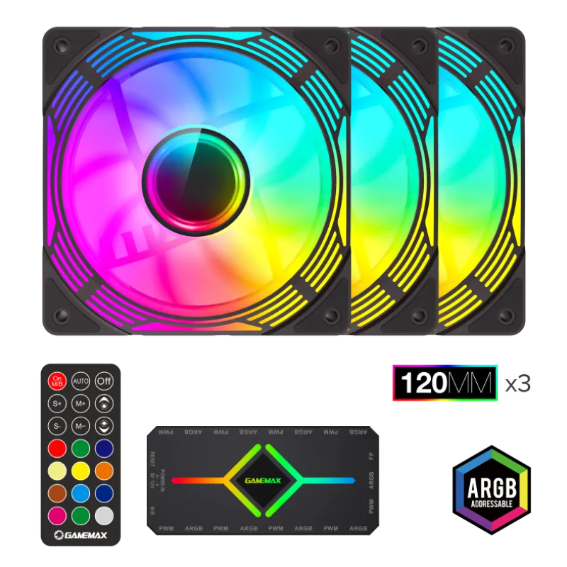 GameMax KF300 BL — корпусной вентилятор 2 GameMax KF300 BL — корпусной вентилятор 2