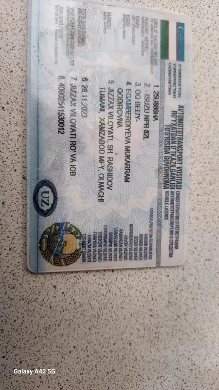 Исузу снж сотилади