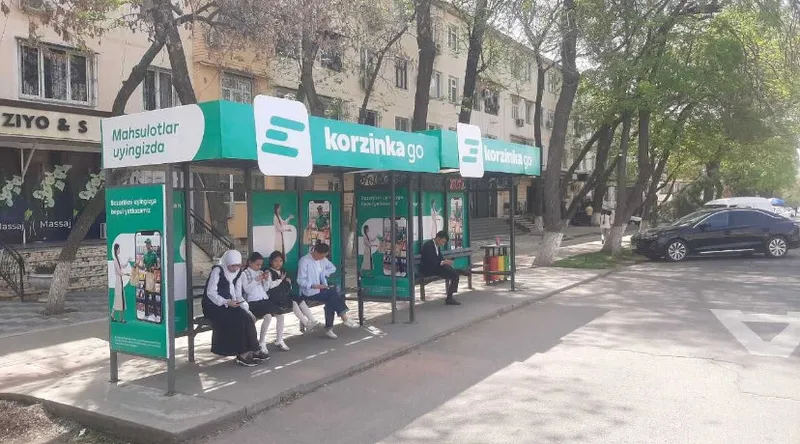 Реклама на остановках/ Автобус бекатларида реклама — фото 1