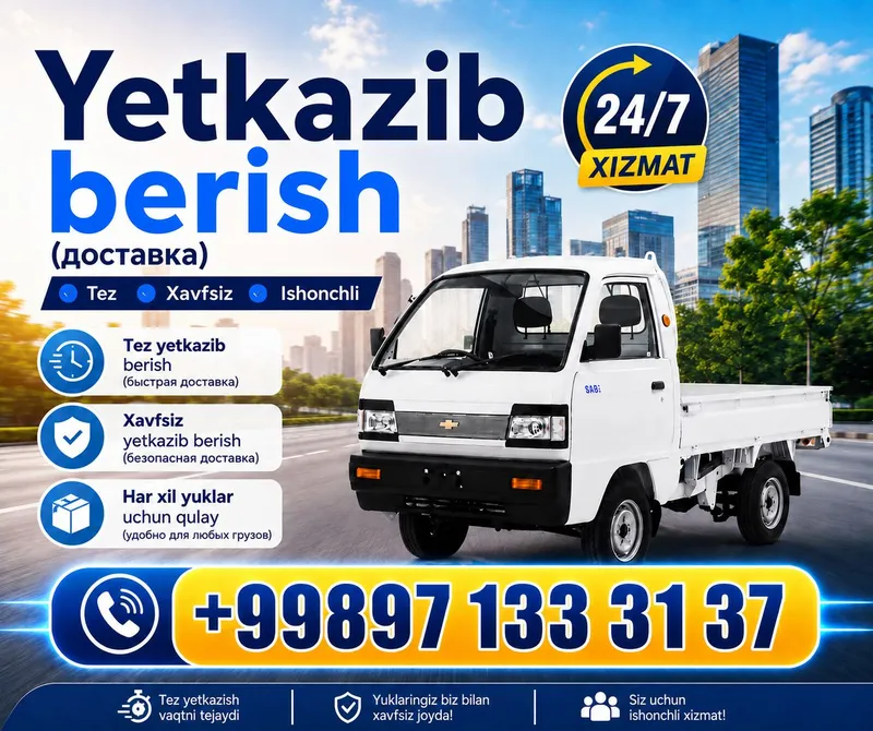 yetkazib berish xizmati tez va qulay