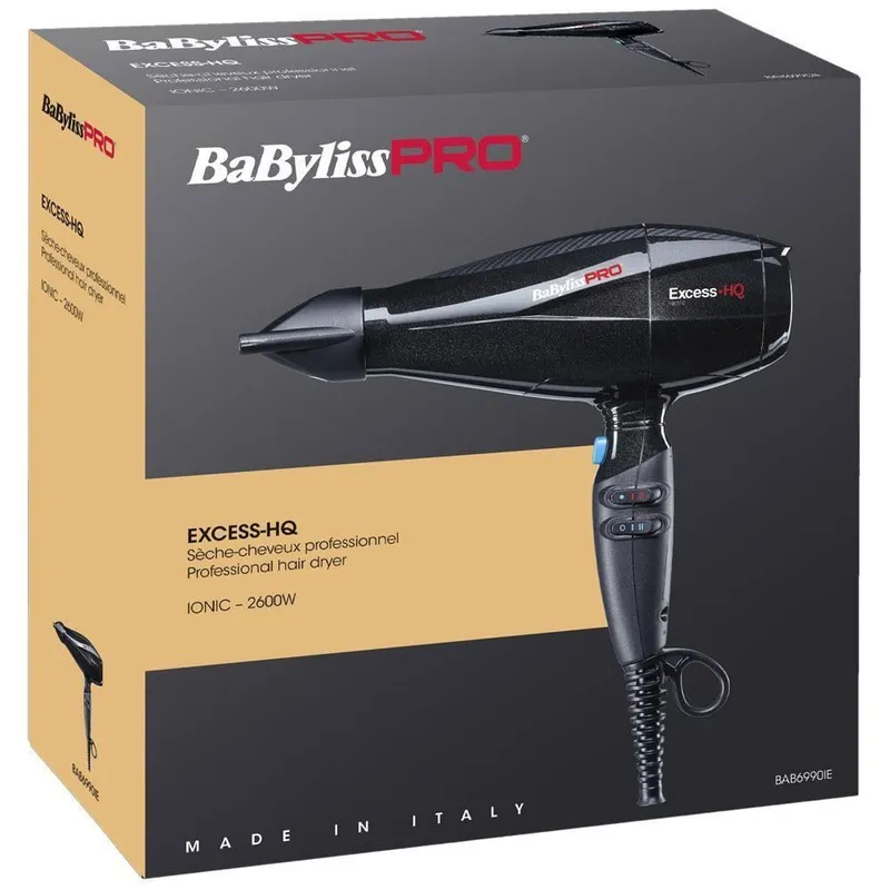 Профессиональный фен Babyliss Pro Excess- HQ BAB6990 IE 2600 Вт Кол