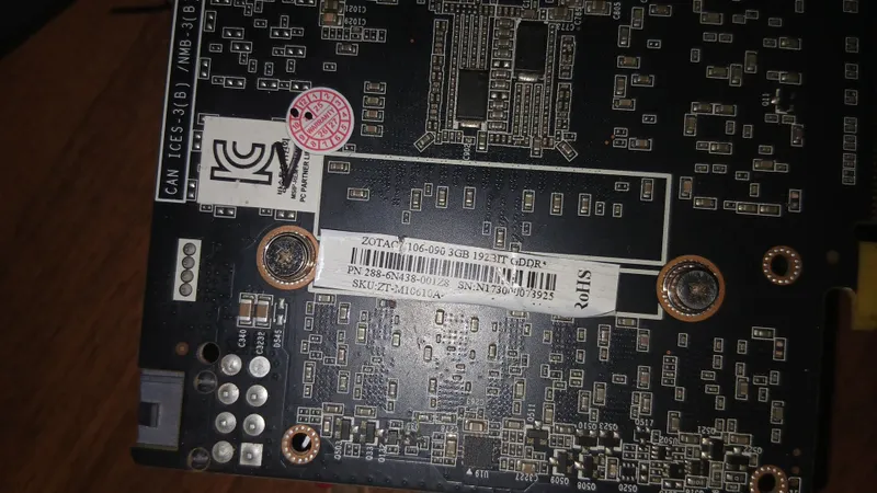 video karta p106 3gb analog GTX1060 3GB — фото 1