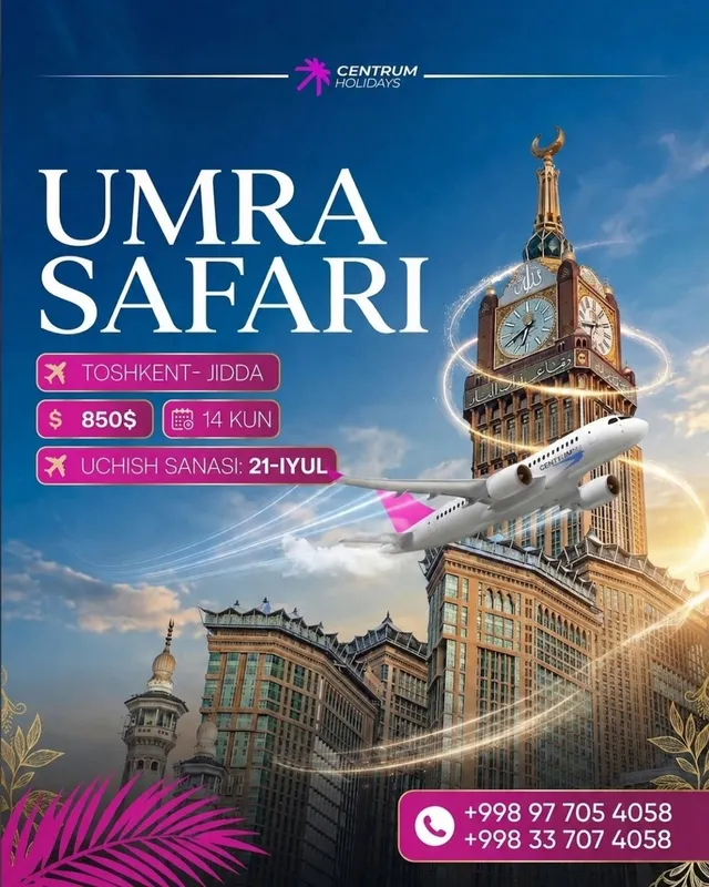 Умра сафари, умра зиёрати 1 Умра сафари, умра зиёрати 1
