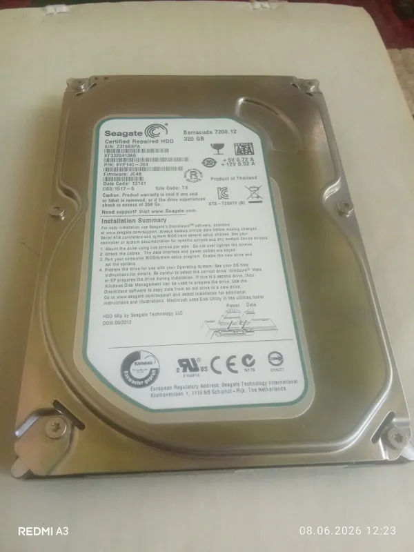 HDD 320GB SOTILADI — фото 2 HDD 320GB SOTILADI — фото 2