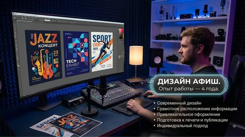 Профессиональное создание Афиш с нуля Профессиональное создание Афиш с нуля