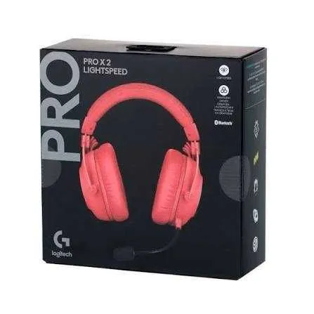 Беспроводные/проводные наушники Logitech PRO X 2 розовый