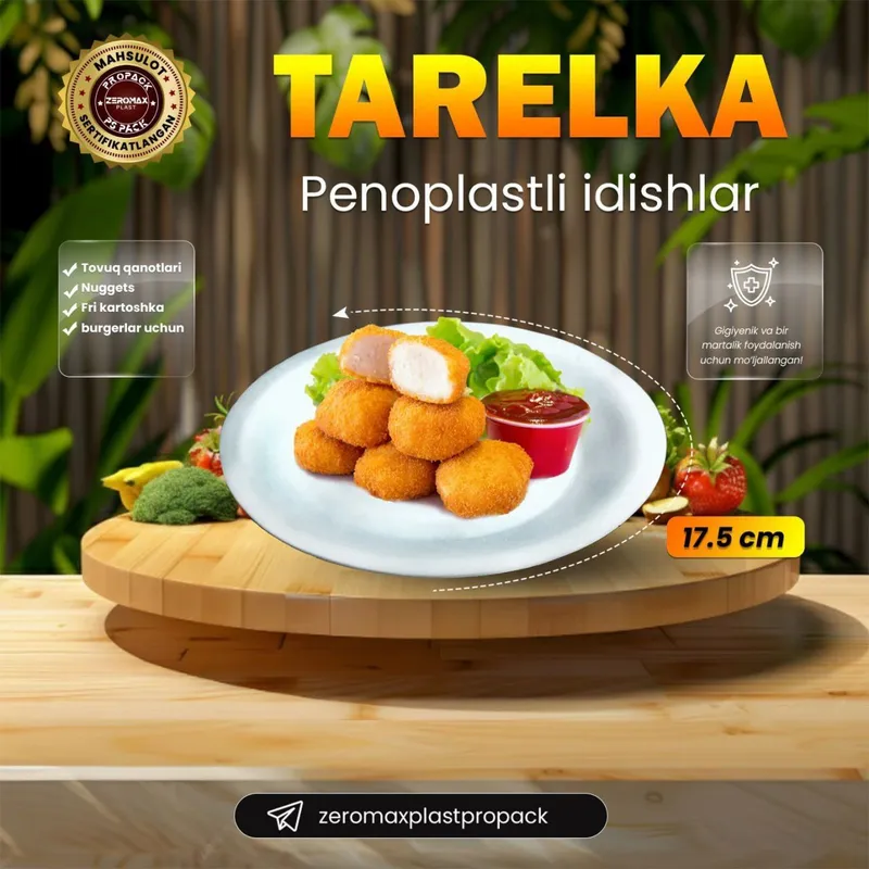 Bir martalik idishlar adnorazviy idishlar ishlab chiqaruvchidan 3