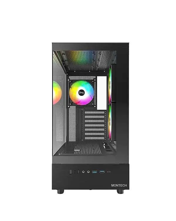 { Montech XR Black kompyuter korpusi (360 mm) 2 { Montech XR Black kompyuter korpusi (360 mm) 2