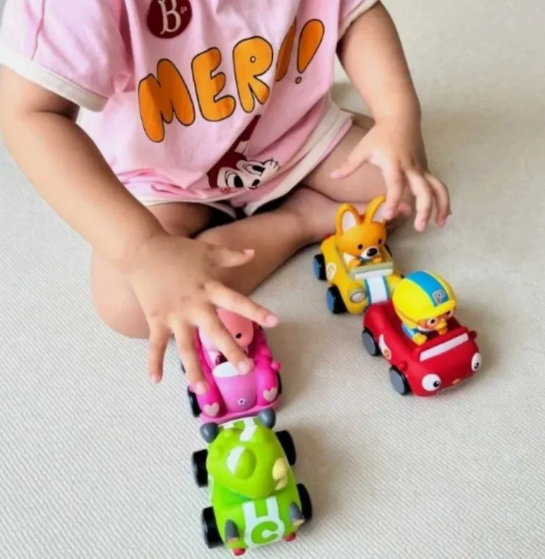 Pororo Cutie Vroom vroom Набор машинок ПОРОРО — фото 3