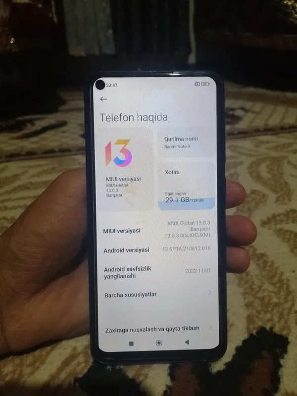 Redmi Note9 128gb 3