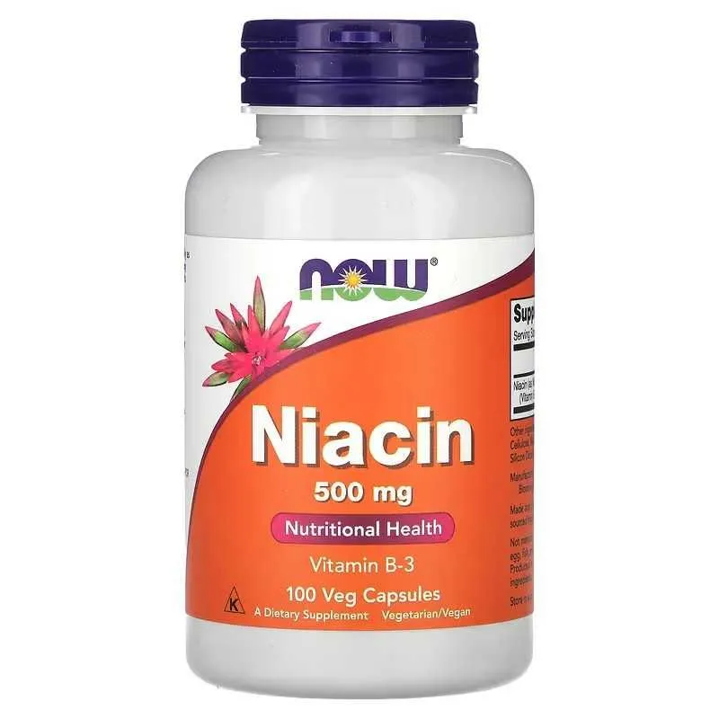 NOW Foods Niacin ниацин 100 растительных капсул — фото 1 NOW Foods Niacin ниацин 100 растительных капсул — фото 1