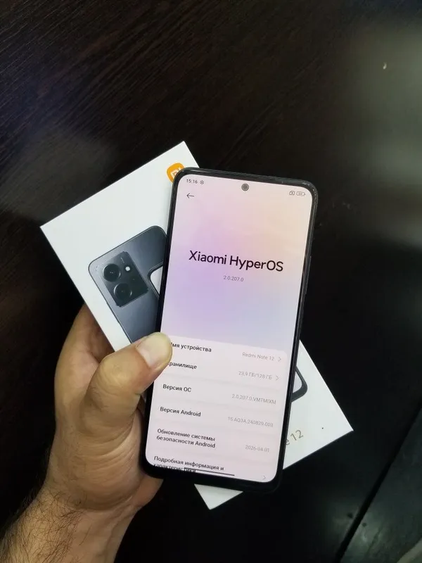 Redmi not 12 karopka 128g gold va qora — фото 1