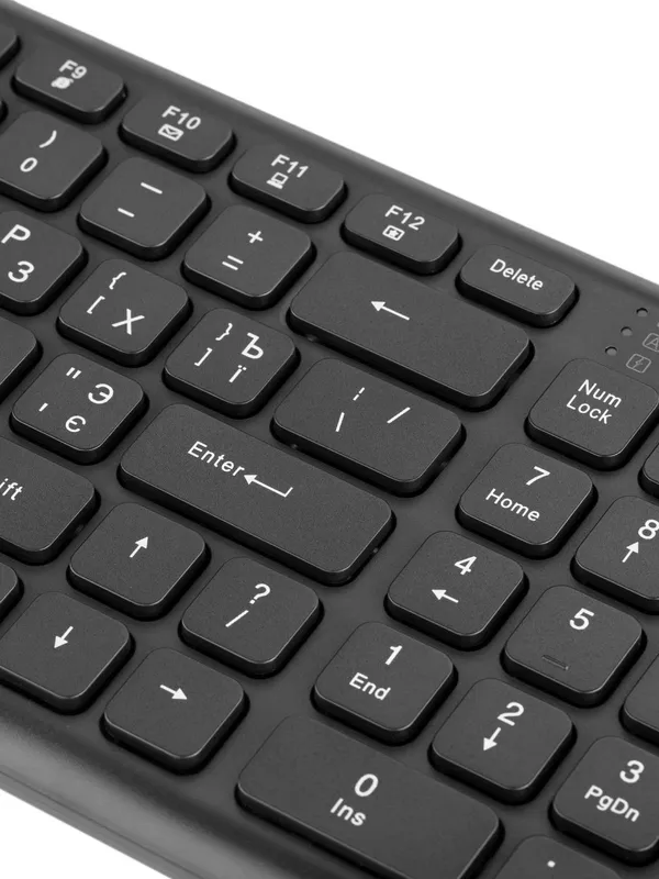 Беспроводная клавиатура KS230 (slim-дизайн), USB, 12 мультимедийных клавиш, многоязычная раскладка — фото 2
