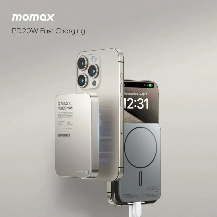 Q.Mag X1 Magnetic Wireless Power Bank 10000mAh 3