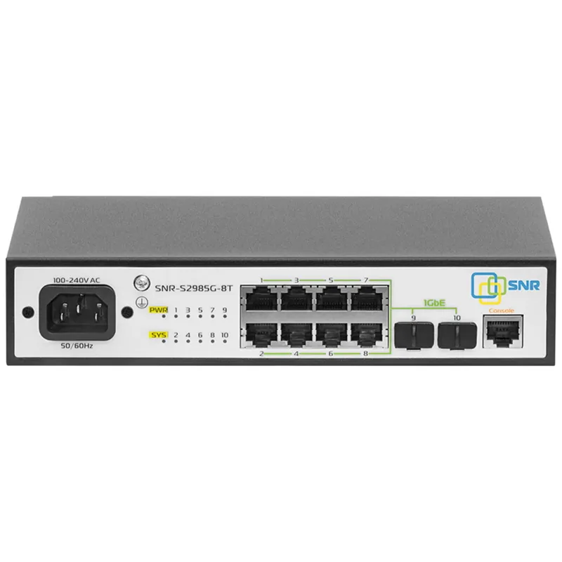 Управляемый POE коммутатор L2 SNR-S2985G-8T-POE