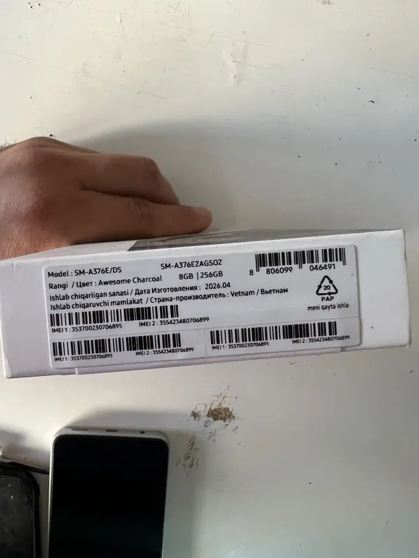 Samsung A37 8/256 gb yangi 2