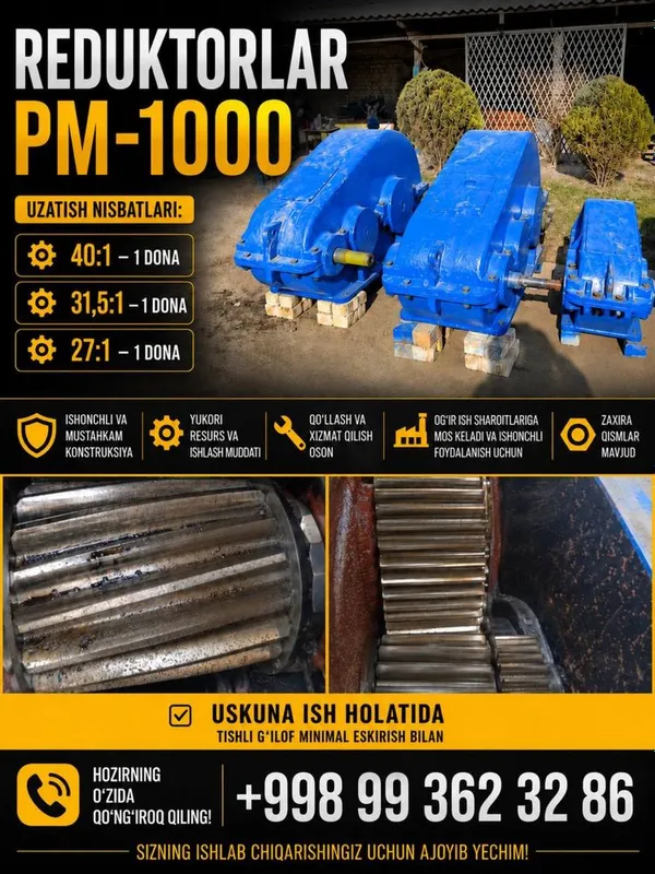 PM-1000 reduktorlari sotiladi PM-1000 reduktorlari sotiladi
