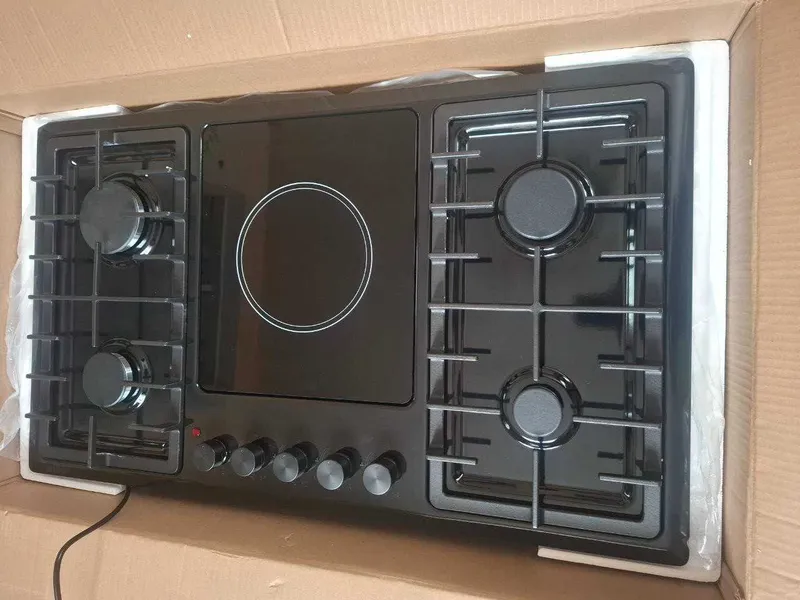 Варочная панель 5 конфорок Ziffler QUADRO-903BE с гриль конфоркой