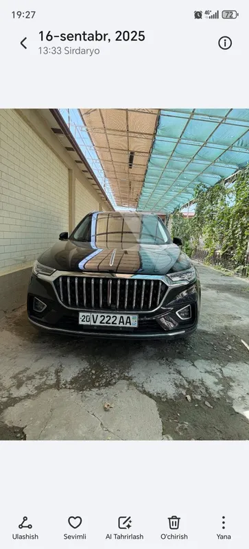 Hongqi hs5 sotiladi zudlik bilan