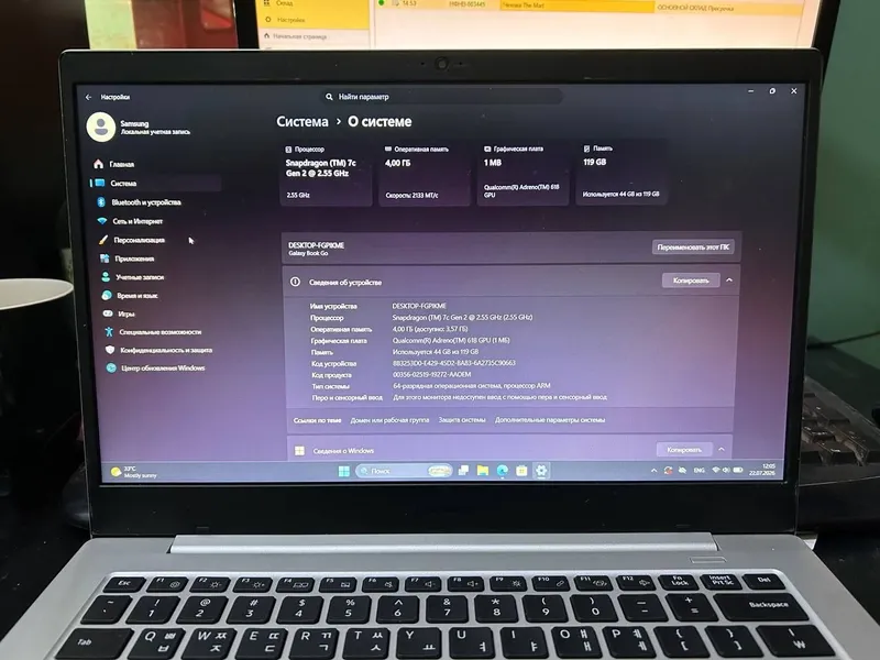 Продам ноутбук Samsung Book go 4