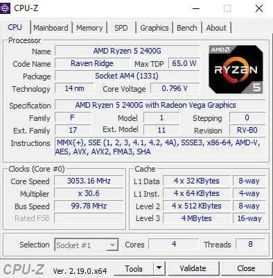 Готовая сборка AMD Ryzen5 2400G 1 Готовая сборка AMD Ryzen5 2400G 1