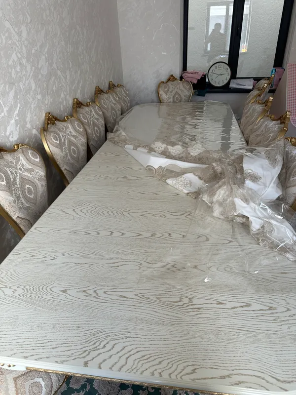 12 kishilik stol-stul, sifatli mebel, holati a’lo — фото 1