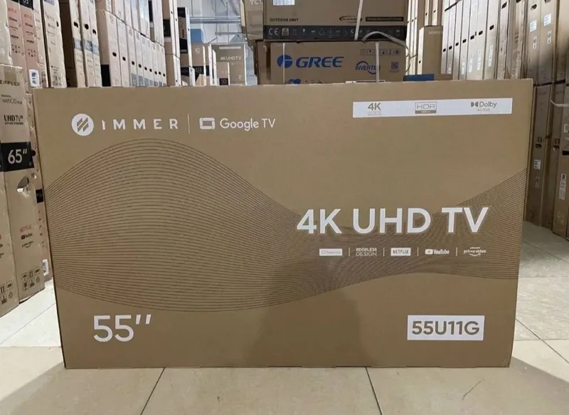 Телевизор IMMER 55/65/75/86 4K UHD Google TV Бесплатная доставка