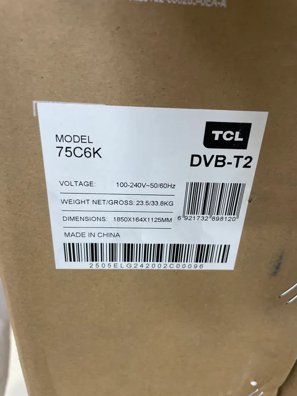 TCL 75C6K — Premium QD Mini LED Smart TV — фото 1