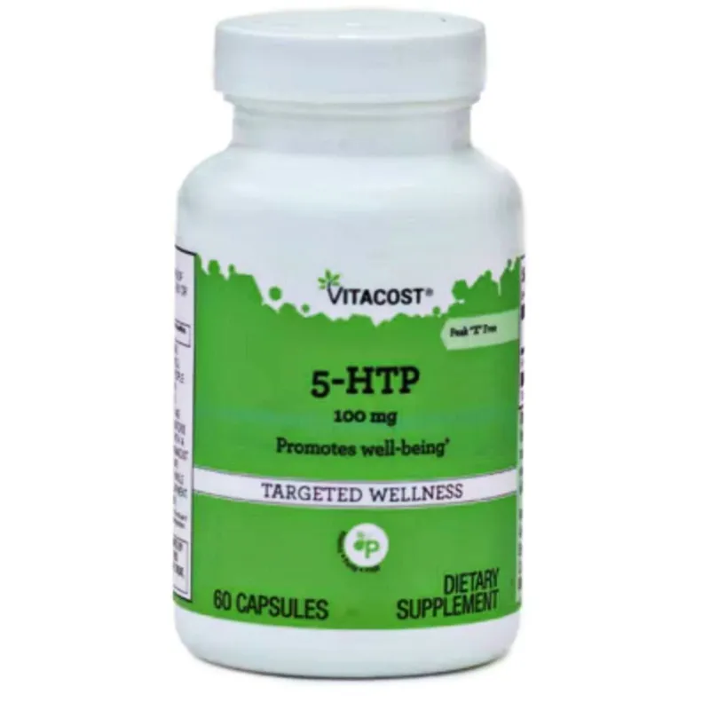 Vitacost 5-HTP 5-гидрокситриптофан 100mg, 60 капсул