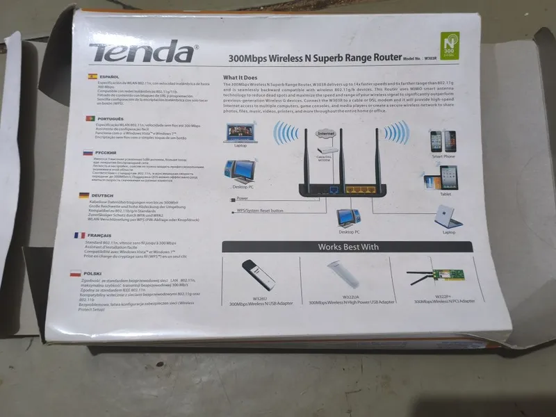 Wi‑Fi router Tenda 2 Wi‑Fi router Tenda 2
