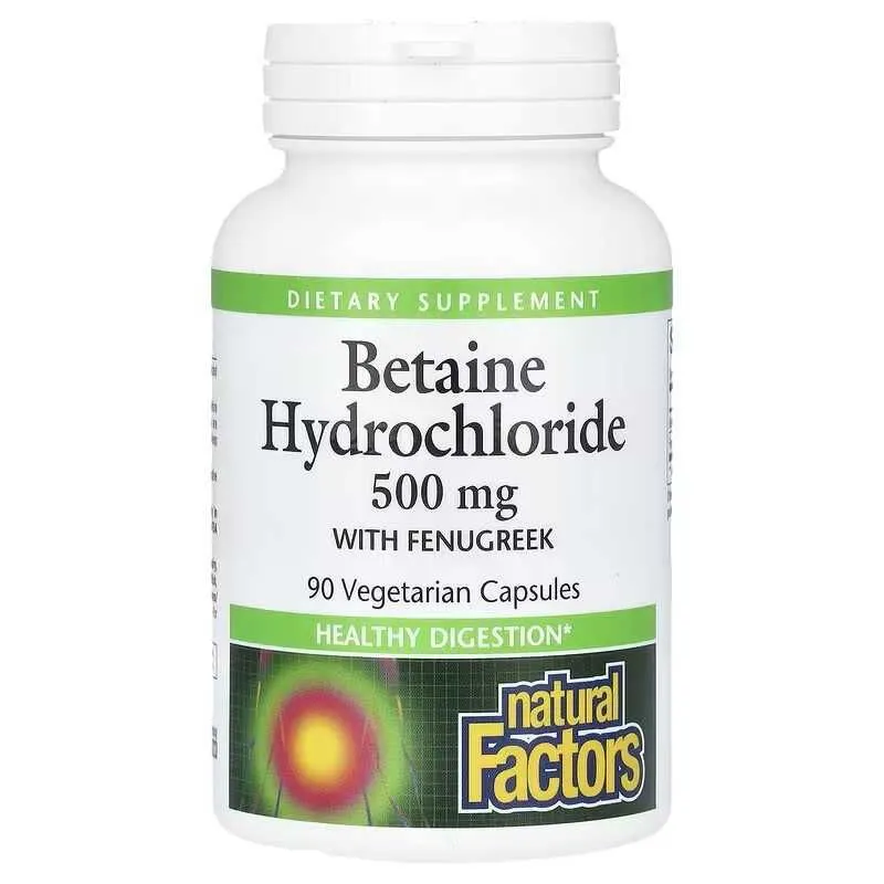 Natural Factors Betaine Hydrochloridek бетаина гидрохлорид — фото 1