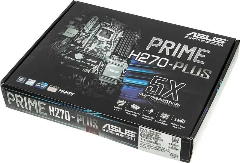 Материнская плата ASUS PRIM H270-PLUS Intel LGA-1151 ATX c процессором — фото 1