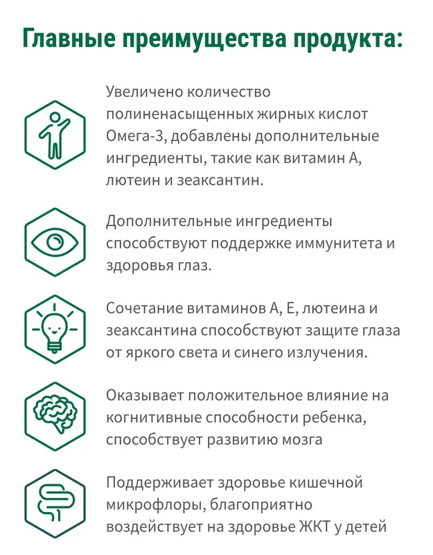 Омега-3 для детей с лютеином и зеаксантином — фото 4