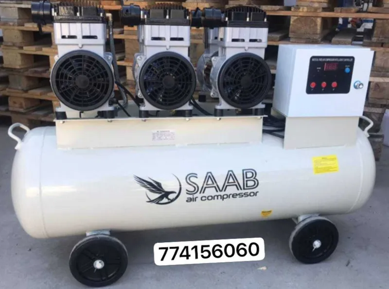 Безшумный воздушный компрессор SAAB 150L air compressor kompessor saab