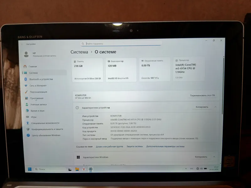HP Elite X2 1012G1 Сотилади 100$. — фото 3