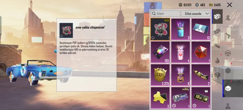 pubg akk sotiladi narx 350 ming 73 level 53 koleks 4 pubg akk sotiladi narx 350 ming 73 level 53 koleks 4