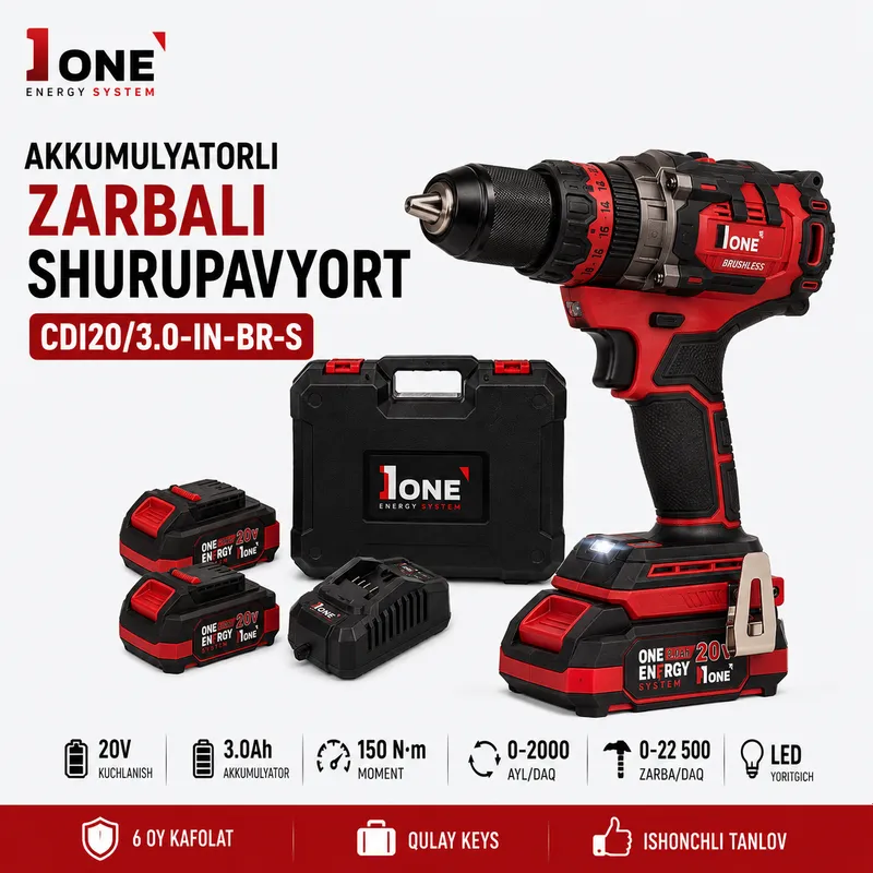 Akkumulyatorli Shurupavyort CDI20/3.0-IN-BR-S