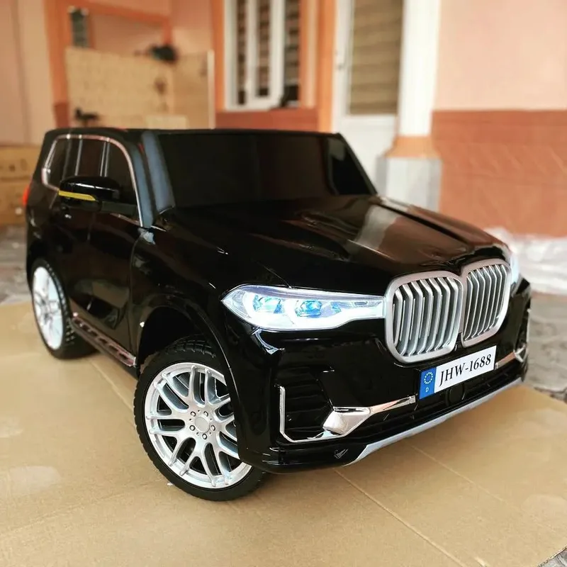 BMW X7 двухместная и большая машина электромобиль для детей 4x4 12V7Ah 4