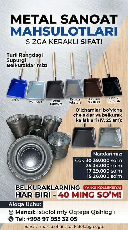 Sifatli tunika asboblar