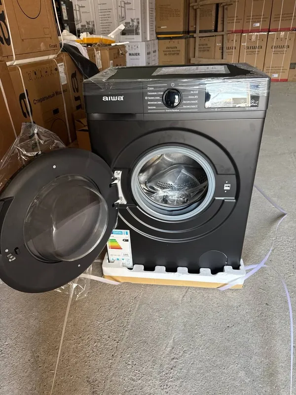 Стиральная машина AIWA (6 кг) — Японское Качество в Стильном Сером Цве 1