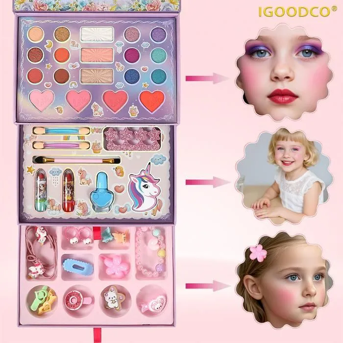 IGOODCO Новая разноцветная модная детская косметичка с тенями для век — фото 1