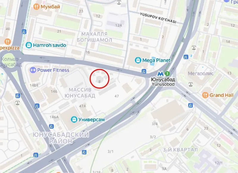 Юнусабад. ориентир Megaplanet. Офис или магазин. 240кв 6 Юнусабад. ориентир Megaplanet. Офис или магазин. 240кв 6