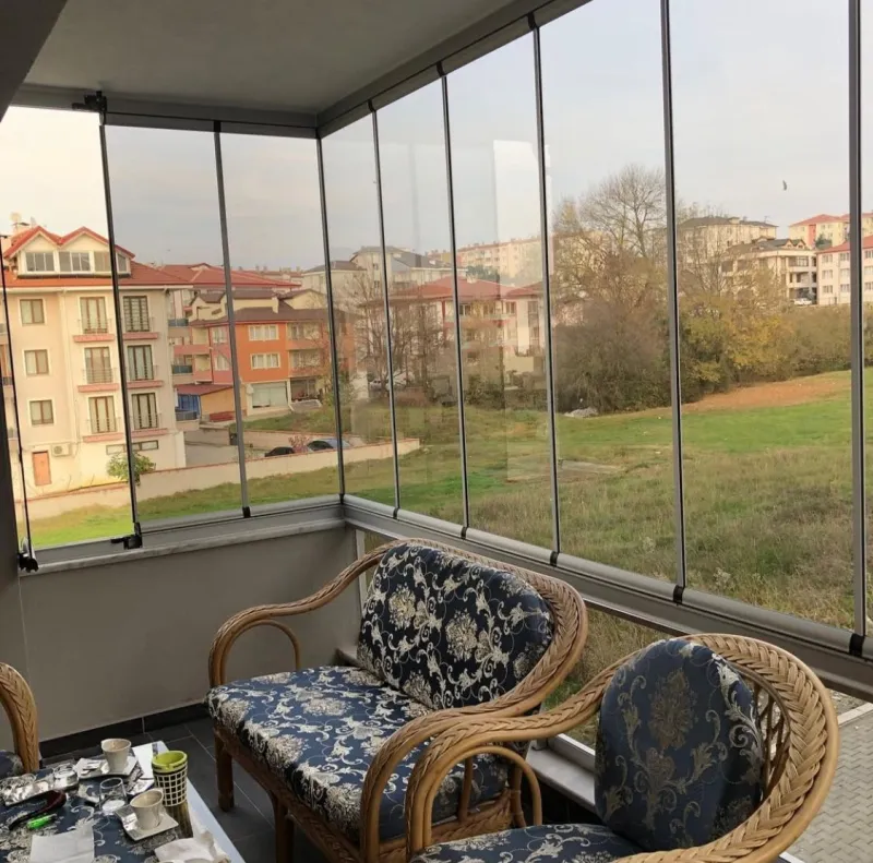 остекление одинарным стеклом birqavatli shisha