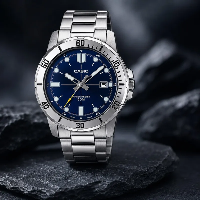 Casio MTP-VD01D-2EV - мужские часы | Новые