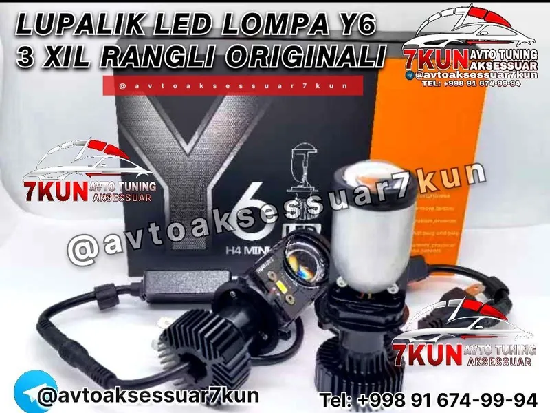 Y6 Lupalik LED lampa (3 xil rang)