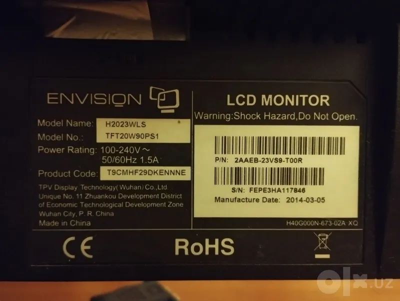 монитор для пк invision H2023WLS tft20w90ps1 3 монитор для пк invision H2023WLS tft20w90ps1 3